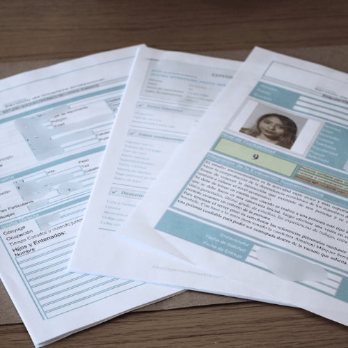 expediente de personal doméstico